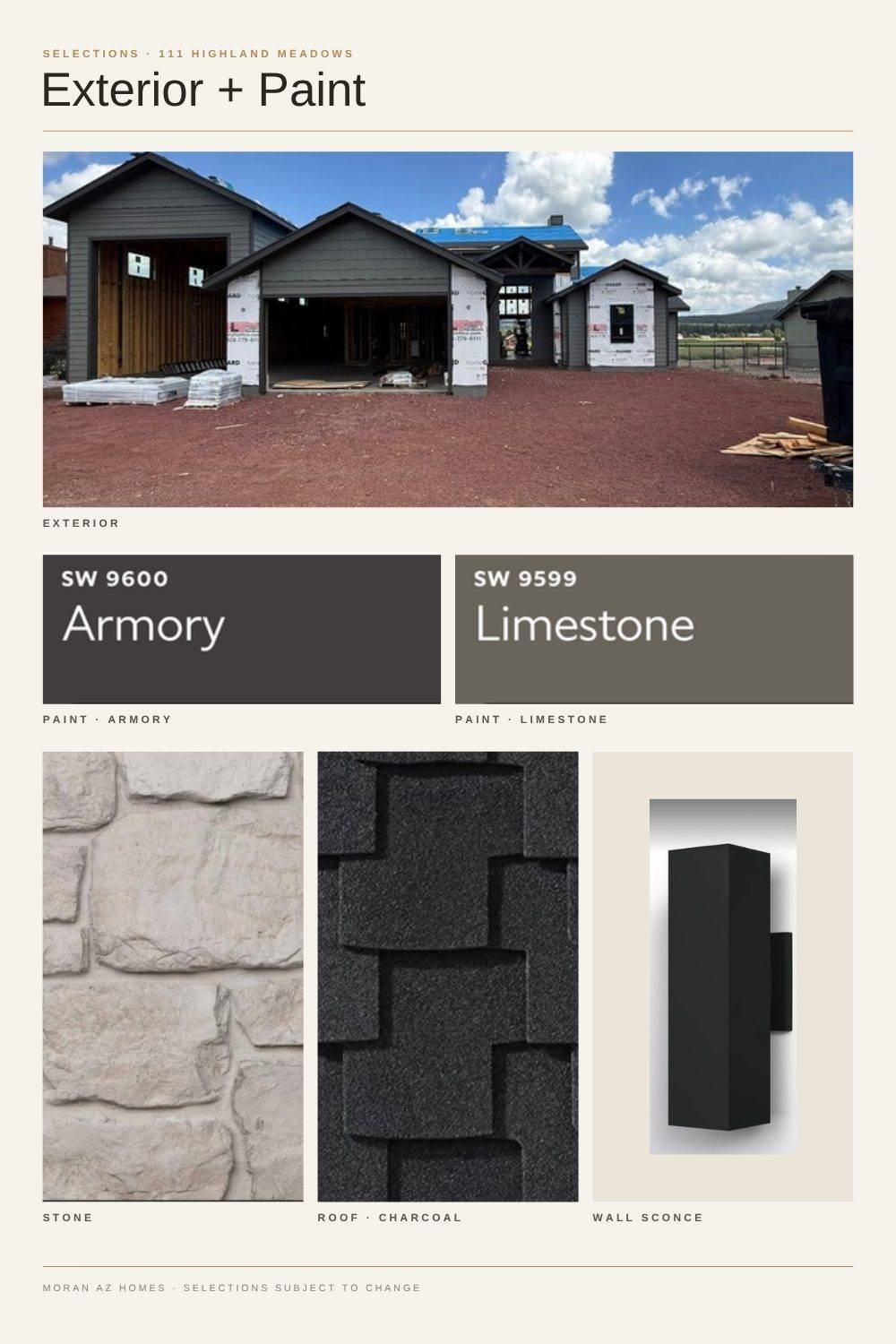 Exterior selection board