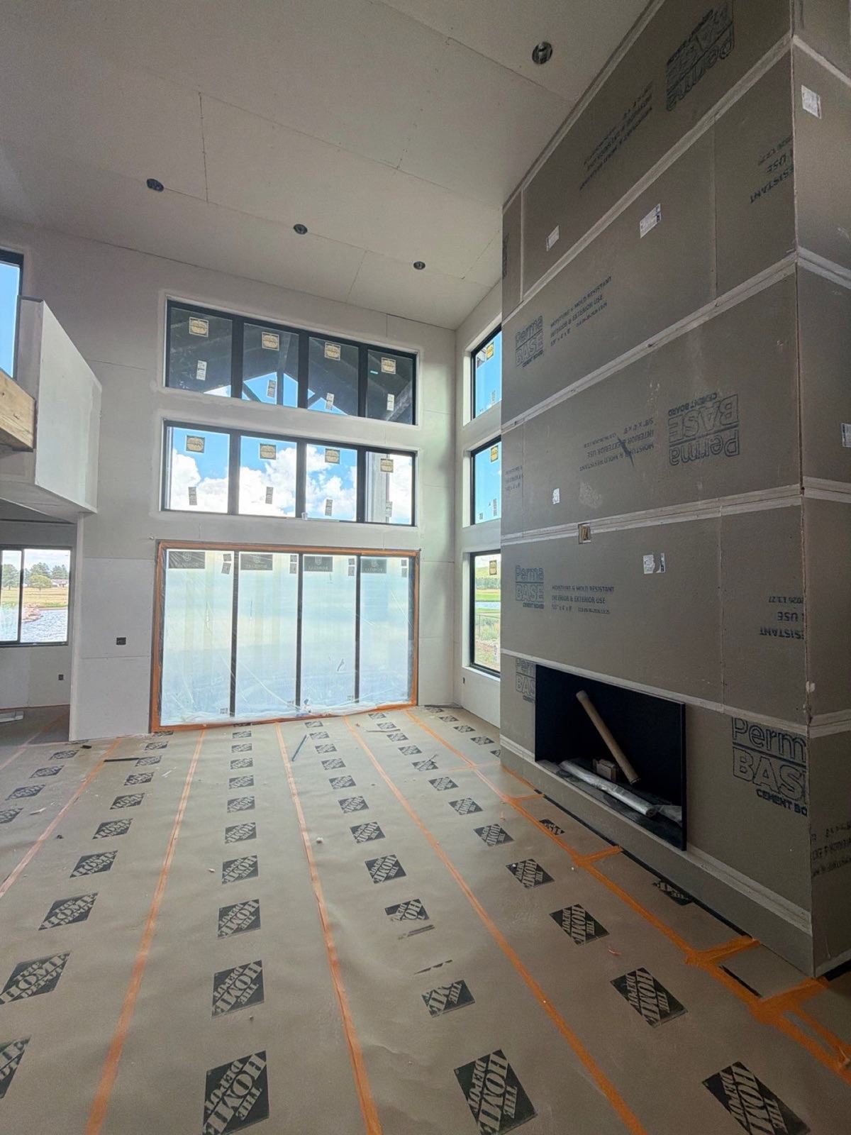 Walkthrough of 111 Highland Meadows before drywall