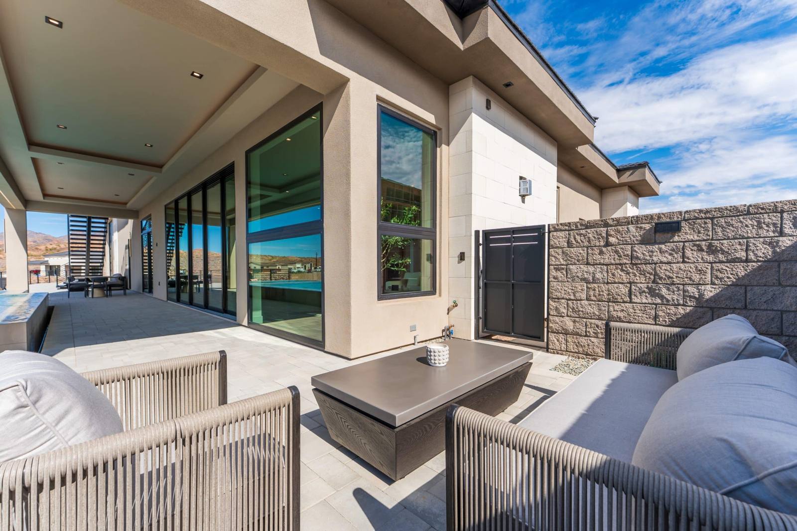 Covered patio and pool at 6719 Corte De Los Bueyes