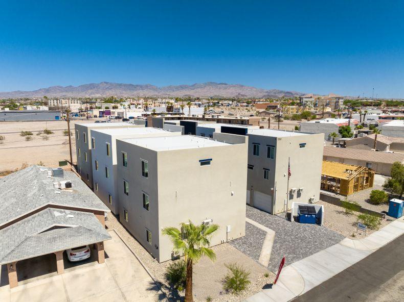 Aerial view of The Magnolias townhome community